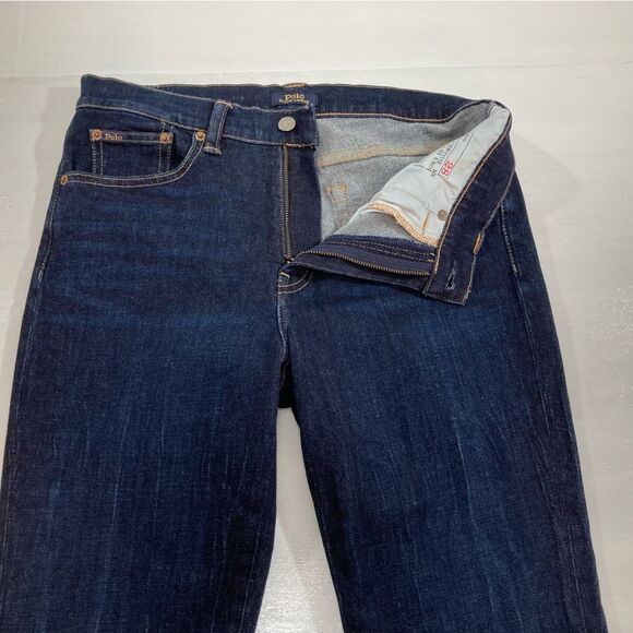 Polo Ralph Lauren Jeans Women’s 28 Blue Denim Chrystie Kick Flare Crop - Picture 7 of 13